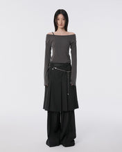 将图片加载到图库查看器，FLARE UP Pleated Midi Skirt Black
