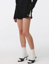 Load image into Gallery viewer, Kijun Frill Jersey Shorts Black Ivory
