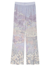 Load image into Gallery viewer, Kijun Print Flared Pants Blue Print

