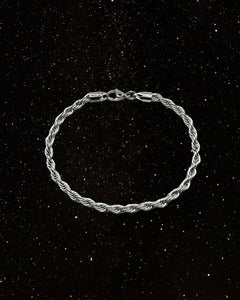 OOO Rope Chain SS Bracelet Silver