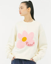 Load image into Gallery viewer, Fallett Boucle Flower Sweatshirt Ivory
