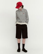 Load image into Gallery viewer, Fallett Stripe Half Zip-Up Sweatshirt Ivory
