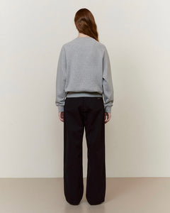Fallett Two Tuck Cotton Pants Navy
