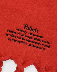 Fallett Story Logo Long Muffler Red