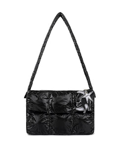 Fallett Nero Badge Padded Bag Glossy Black