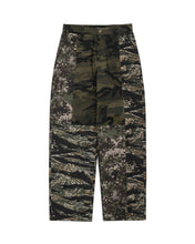 Load image into Gallery viewer, AJOBYAJO Camouflage Mixed Pants Khaki
