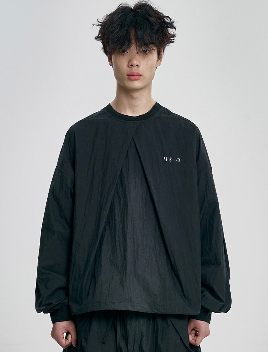AJOBYAJO Tulip Nylon Top Black