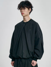 Load image into Gallery viewer, AJOBYAJO Tulip Nylon Top Black

