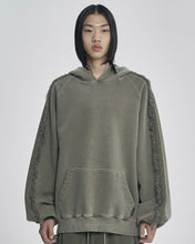 Load image into Gallery viewer, AJOBYAJO  Raglan Lace Trimming Hoodie
