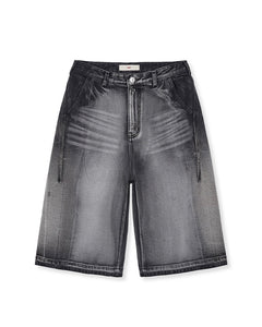 MMIC 1989 Bleach Bermuda Shorts Black