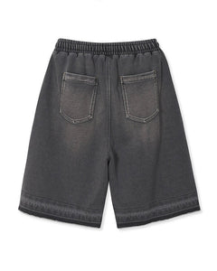 MMIC Garage Shorts Washed Black