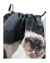 Load image into Gallery viewer, Kijun Drawstring Sport Bag Cat Print
