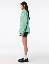 Load image into Gallery viewer, Kijun Double Line Track Shorts Green
