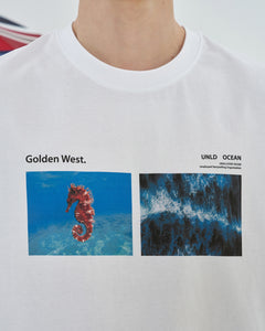 UNALLOYED Ocean T-shirt White