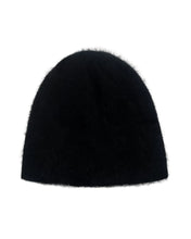 Load image into Gallery viewer, BLR Snowflakes Logo Angora Beanie Black
