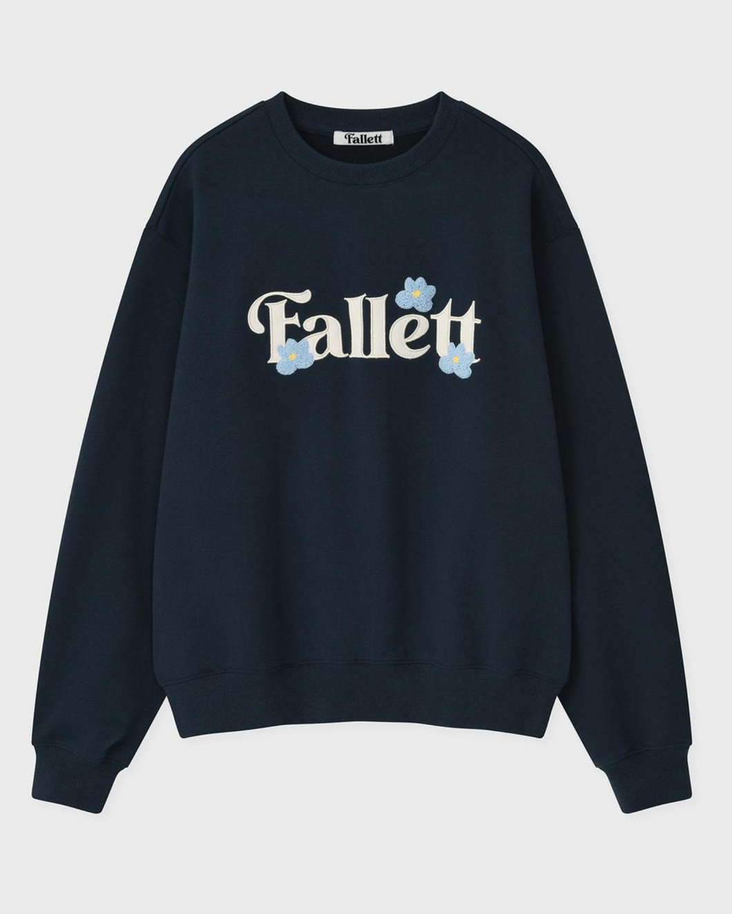Fallett Mini Boucle Flower Sweatshirt Navy