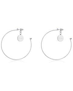 METALBELLY Loop Metal Circle Earrings Large