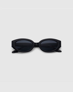 BLUE ELEPHANT Raffia Sunglasses Black