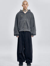 Load image into Gallery viewer, AJOBYAJO Oversized Washed Denim Pants Black
