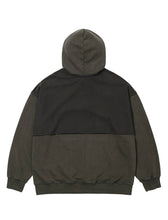 Load image into Gallery viewer, AJOBYAJO Arch Logo Washed Layered Hoodie Charcoal
