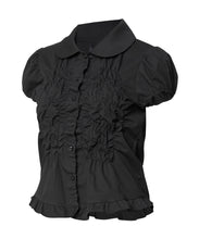 Load image into Gallery viewer, FLARE UP Cloud Puff Blouse Black
