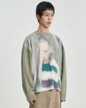 将图片加载到图库查看器，AJOBYAJO Jack a Dull Boy Watercolor Sweater Mint
