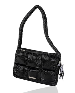 Fallett Nero Badge Padded Bag Glossy Black