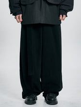 Load image into Gallery viewer, AJOBYAJO Asymmetric Cotton Pants Black
