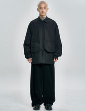 Load image into Gallery viewer, AJOBYAJO Asymmetric Cotton Pants Black
