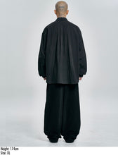 Load image into Gallery viewer, AJOBYAJO Asymmetric Cotton Pants Black
