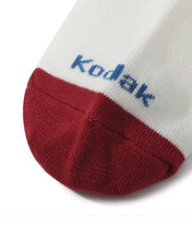 将图片加载到图库查看器，Kodak Kodacolor Crew Socks Red
