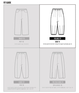 AJOBYAJO Asymmetric Cotton Pants Black