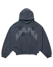 Load image into Gallery viewer, AJOBYAJO University Wappen Batwing Hoodie Navy
