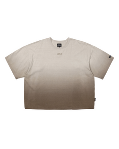 AJOBYAJO Gradation Washed T-shirt Brown