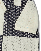 Load image into Gallery viewer, N Archive Pattern Cutting Open Collar Shirt Navy
