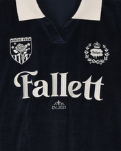 Load image into Gallery viewer, Fallett Velour Collar Sweatshirt Navy
