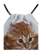Load image into Gallery viewer, Kijun Kitty Drawstring Sport Bag Light Grey
