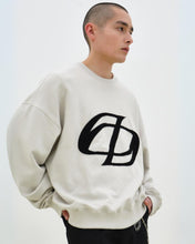 Load image into Gallery viewer, DWS Logo Patchwork Sweatshirt Ivory
