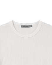 将图片加载到图库查看器，Adlielos Ribbed T-Shirt White
