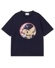 Load image into Gallery viewer, ILP Baseball Dog T-Shirt Navy
