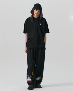 ILP Bonjour Dog Wappen T-Shirt Black