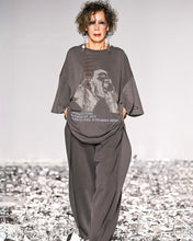 Load image into Gallery viewer, AJOBYAJO One Tuck Qulted Jersey Pants Charcoal

