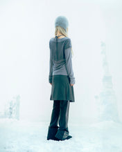 Load image into Gallery viewer, OJOS Double Strap Angora Beanie Grey
