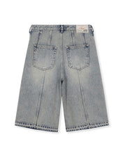 Load image into Gallery viewer, MMIC 1989 Bleach Bermuda Shorts Rusty Blue
