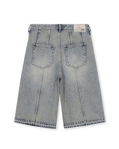 MMIC 1989 Bleach Bermuda Shorts Rusty Blue