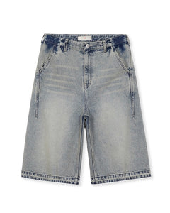 MMIC 1989 Bleach Bermuda Shorts Rusty Blue