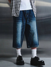 Load image into Gallery viewer, DWSE Washed Denim Bermuda Shorts Blue
