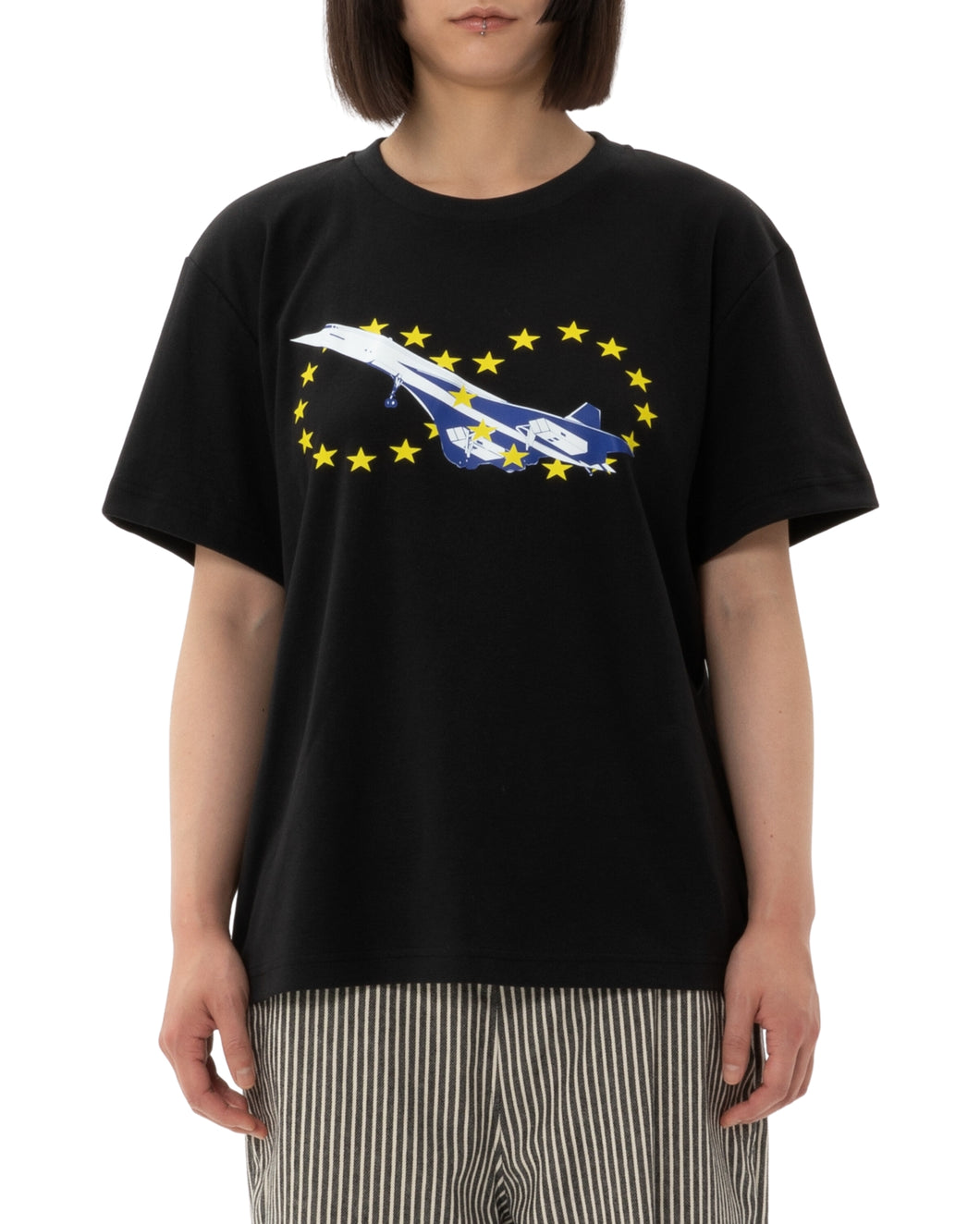 Acceptance Letter Kiss And Fly T-shirt Black