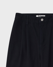 Load image into Gallery viewer, Fallett Two Tuck Cotton Pants Navy
