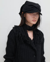 Load image into Gallery viewer, OJOS Tassel Collar Knit Cardigan Black
